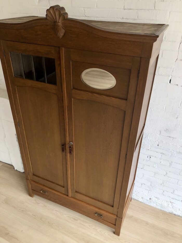 Kledingkast art deco hang drie planken lade - Image 10